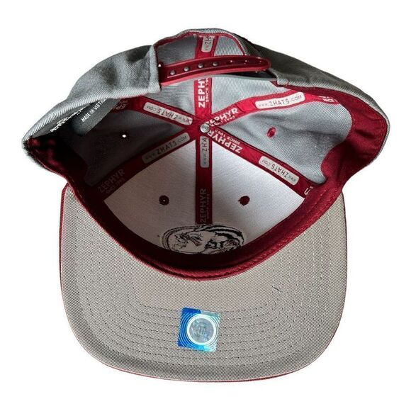 Zephyr Florida State Seminoles Maroon Snapback Hat Unisex Adult One Size - Picture 4 of 4